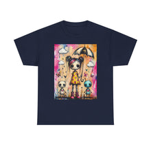 Load image into Gallery viewer, Cute Gothic Girl &amp; Aliens Tee — Rainy Umbrella Illustration T-Shirt
