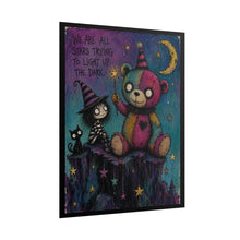 Load image into Gallery viewer, "We Are All Stars Trying To Light Up The Dark" Wall Art | Patchwork Bear Print
