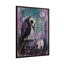 Load image into Gallery viewer, Gothic Crow Art Poster – “Toxic People Will Pollute…” Rolled Wall Print
