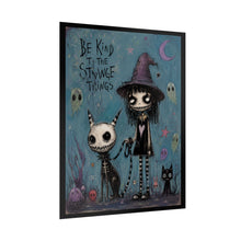 Load image into Gallery viewer, Rolled Poster — 'Be Kind to the Strange Things' Gothic Whimsical Witch Art Print
