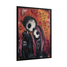 Load image into Gallery viewer, Gothic Sweethearts Art Print – "Build Your Life Like Art, Not For Them But For You" Typographic Wall Decor
