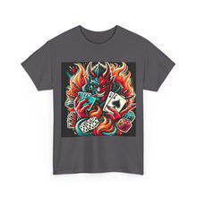 Load image into Gallery viewer, Devil with Blunt Playing Poker T-Shirt - Size S - 5XL
