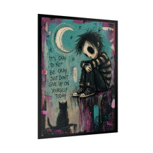 Load image into Gallery viewer, Motivational Art Poster — "It's Okay to Not Be Okay" Rolled Wall Art
