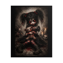 Load image into Gallery viewer, Creepy Doll Horror Poster – Gothic Dark Art Rolled Wall Print
