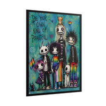 Load image into Gallery viewer, Emo Empowerment Pride Art Print - "Be Your Own Kind Of Beautiful"
