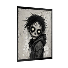 Load image into Gallery viewer, Horror Skull Boy Poster — Dark Gothic Rolled Art Print for Halloween Decor
