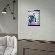 Load image into Gallery viewer, Sea Turtle Inspirational Rolled Poster — "You Are Stronger Than You Think" Wall Art
