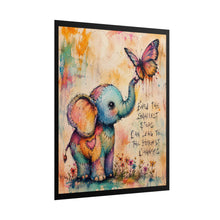Load image into Gallery viewer, "Even the Smallest Steps Can Lead to the Biggest Changes" – Cute Motivational Canvas Poster
