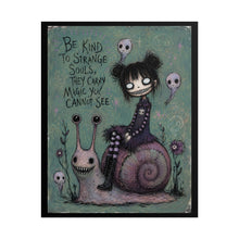 Load image into Gallery viewer, Collect Nights Not Things Rolled Poster — Gothic Whimsical Haunted Fantasy Wall Art
