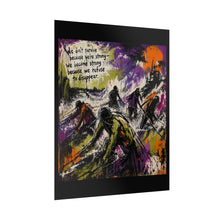 Load image into Gallery viewer, Survivors Rising Poster — Inspirational Abstract Art with Quote
