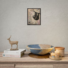 Load image into Gallery viewer, Sloth Wall Poster – "Keep Holding On, Better Days Don’t Rush" Inspirational Rolled Art Print
