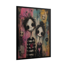 Load image into Gallery viewer, Gothic Emo Kissing Couple Poster - Dark Fantasy Skeleton Romance Wall Decor
