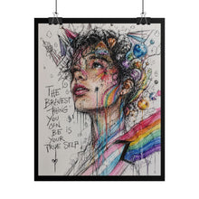 Load image into Gallery viewer, "Your True Self" Pride Wall Art | Trans &amp; Queer Identity Validation Print
