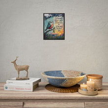 Load image into Gallery viewer, "Storms Don't Last Forever" Motivational Bird Art – Inspirational Quote Wall Decor
