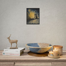 Load image into Gallery viewer, Rolled Poster — Moody Night Garden Illustration with Quote ‘We Are Not Defined by Our Mistakes’
