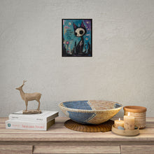 Load image into Gallery viewer, Not Every Soul Wanders Some Are Born to Light the Dark Rolled Poster — Gothic Whimsical Cat Fantasy Wall Art
