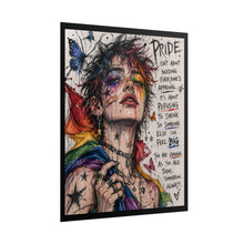 Load image into Gallery viewer, Pride Isn't About Approval Rolled Poster – LGBTQ+ Empowerment Graffiti Art Print, Rainbow Wall Decor
