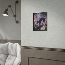 Load image into Gallery viewer, Surviving Life Cat Art Poster — Whimsical Gothic Rolled Wall Art
