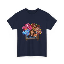 Load image into Gallery viewer, Monster Cereal T-Shirt — Colorful Cartoon Monsters Popping Out of TV Graphic Tee
