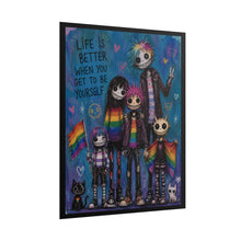 Load image into Gallery viewer, Pastel Goth Identity Art Print - "Life Is Better When You Get To Be Yourself"
