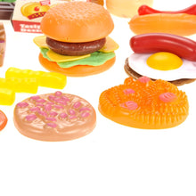 Load image into Gallery viewer, Fast Food &amp; Dessert Play Food Set For Kids - 30 Pieces  (available for purchase in increments of 1)
