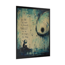 Load image into Gallery viewer, Forgive Yourself Inspirational Art Poster — Surreal Blue Wall Print
