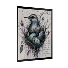 Load image into Gallery viewer, Rolled Poster — Bird Nest Illustration with Quote “I’m Sick of Explaining Myself”
