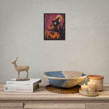 Load image into Gallery viewer, "Sometimes The Smallest Lights Shine The Brightest" Witch Wall Art | Halloween Tree Print
