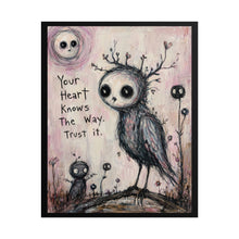 Load image into Gallery viewer, Your Heart Knows the Way – Whimsical Bird Wall Art
