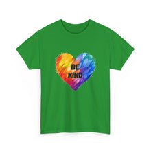 Load image into Gallery viewer, Be Kind Rainbow Heart T-Shirt - ALL Sizes - S - 5XL
