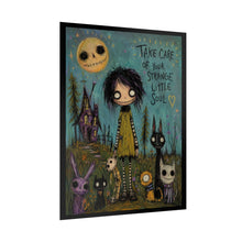 Load image into Gallery viewer, Take Care of Your Strange Little Soul Poster — Gothic Cute Rolled Art Print
