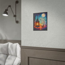 Load image into Gallery viewer, "Move Forward" Lantern &amp; Butterfly Motivational Poster – Whimsical Wall Art Print
