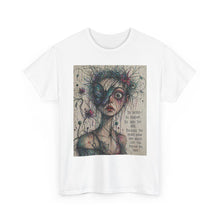 Load image into Gallery viewer, Surreal Portrait Tee — “Be Weird. Be Random…” Artistic Graphic T-Shirt
