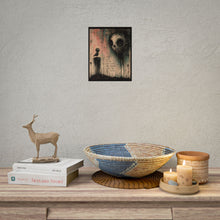 Load image into Gallery viewer, Rolled Poster — Dark Surreal Art Print “They Look At You Like You’re The Problem, Not The Puzzle”
