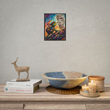 Load image into Gallery viewer, "Keep Going" Motivational Turtle Canvas Poster – Colorful Wall Art Print
