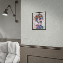 Load image into Gallery viewer, "Proud Of Who You Are" Pride Art | Ink Sketch Rainbow Drip Poster
