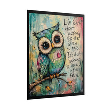 Load image into Gallery viewer, "You're Still Growing, Keep Going" Elephant Inspirational Wall Art - Whimsical Cute Patchwork Animal Canvas Poster
