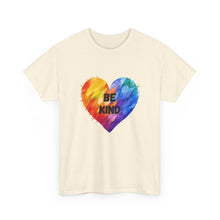 Load image into Gallery viewer, Be Kind Rainbow Heart T-Shirt - ALL Sizes - S - 5XL
