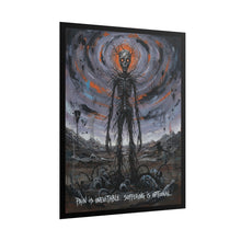 Load image into Gallery viewer, Horror Skeleton Art Poster – "Pain Is Inevitable, Suffering Is Optional" Rolled Wall Art
