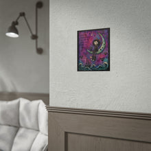 Load image into Gallery viewer, “Even the Darkest Nights” Gothic Moon Girl Art Print
