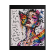 Load image into Gallery viewer, "Born To Be You" Pride Wall Art | LGBTQ+ Self-Acceptance Print
