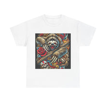 Load image into Gallery viewer, Killer Sloth Skulls Roses Wild T-Shirt - Size S - 5XL
