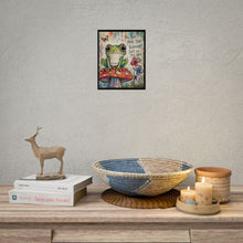 Load image into Gallery viewer, Rolled Poster — Cute Frog on Mushroom Art Print with 'You Are More Than Enough' Inspirational Quote
