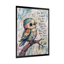 Load image into Gallery viewer, Inspirational Bird Poster — "You Are Stronger Than You Think" Rolled Art Print
