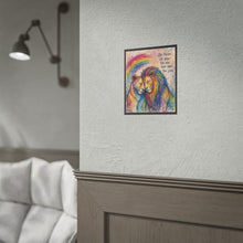 Load image into Gallery viewer, "Be Proud" Pride Wall Art | Rainbow Lion and Lioness Sketch Poster
