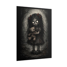 Load image into Gallery viewer, Creepy Doll Poster — Gothic Horror Rolled Art Print

