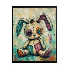 Load image into Gallery viewer, Cute Nursery Bunny Rabbit Poster - Whimsical Watercolor Animal Canvas Wall Decor
