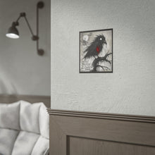 Load image into Gallery viewer, Rolled Poster — Gothic Crow Art Print with Quote: “The Ones Who Feel Everything Are The Ones Who Survive The Storm”

