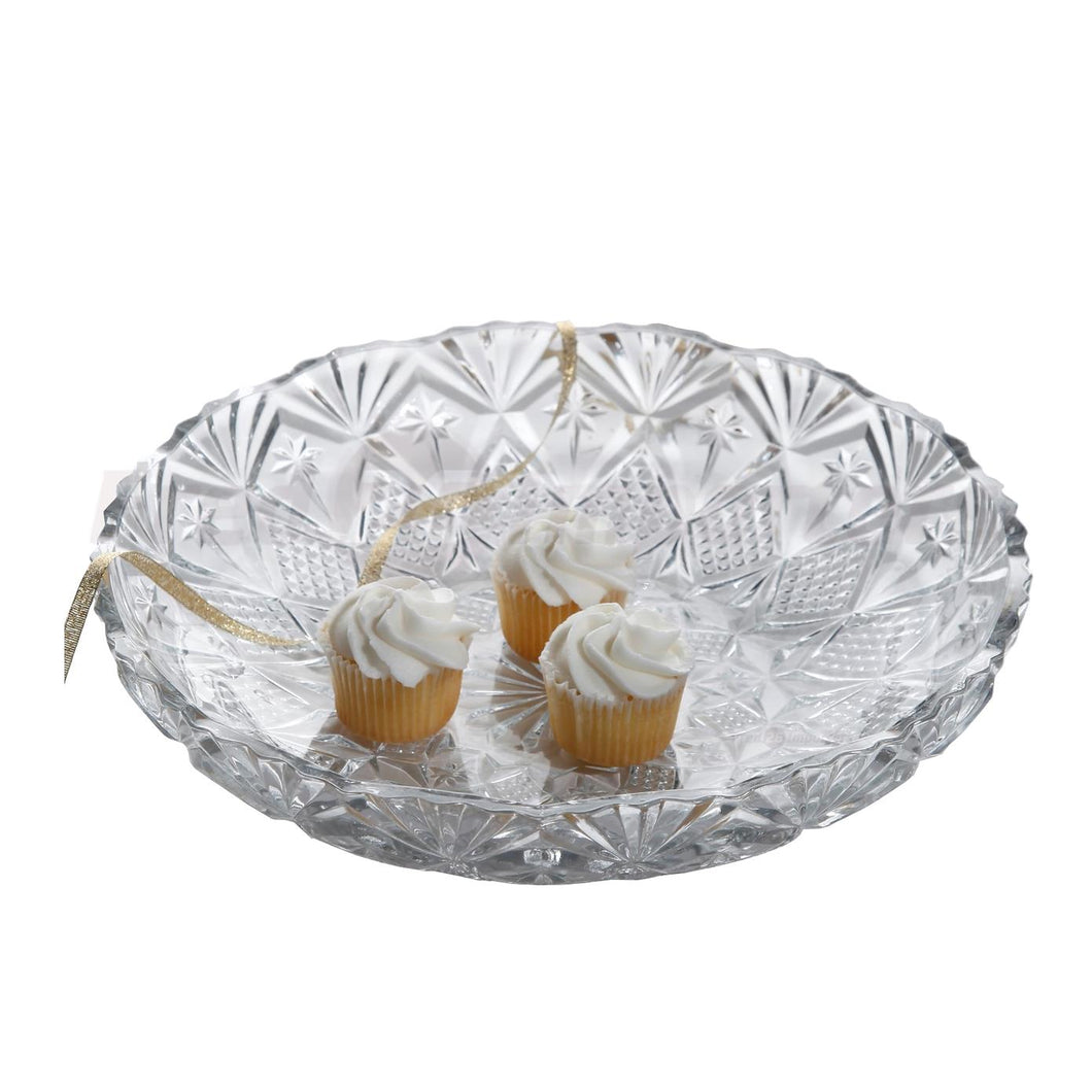 Jewelite 30.5cm Round Glass Platter