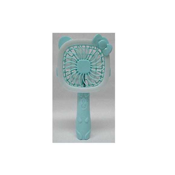 PORTABLE FOLDABLE BLUE KITTY FAN (RECHARGEABLE)